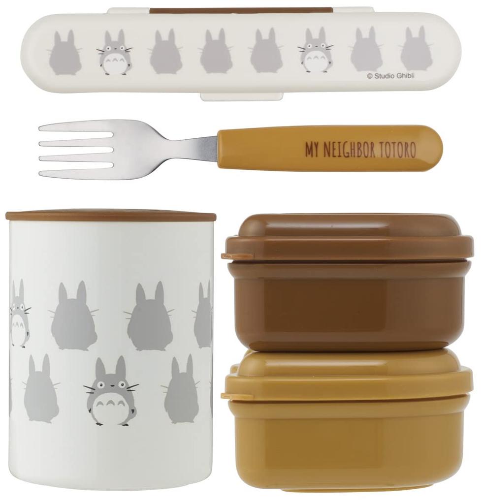 Skater Antibacterial Insulated Lunch My Neighbor Totoro Ghibli 560ml Box, Silhouette, Design, (KCLJC6AG-A)