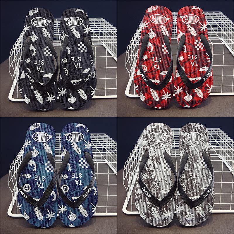 Summer Trend Men's Slippers Men's Beach Sandals Personalized Outer Sandals Outdoor Non-slip Flip-flops
