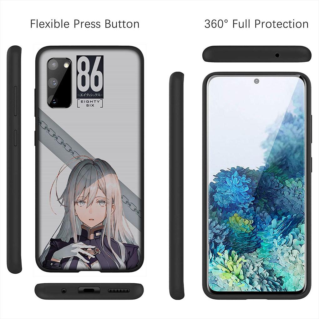Anime 86 Eighty Six Wallpaper Cover Case for Samsung Galaxy S24 S23 Fe Ultra A55 A35 A24 A15 A05 M55 M15 Plus A02 A03 A70 S7