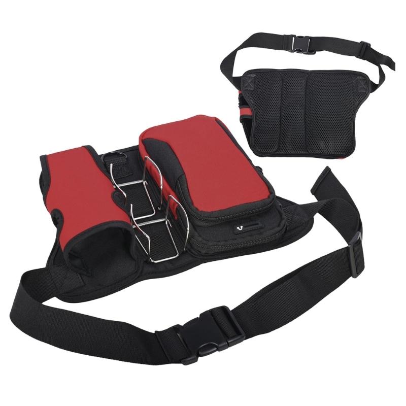 Compact Golf Ball Holder Case Storaeg Waist Bag With Adjustable Belt Weather Resistant For Course Travel