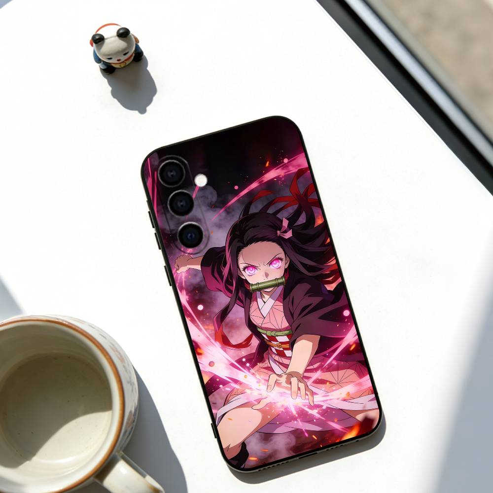 

Kamado Nezuko Phone Case Soft black For Samsung Galaxy A73,A72,A71,A70,A53,A52,A51 Samsung a42 5g