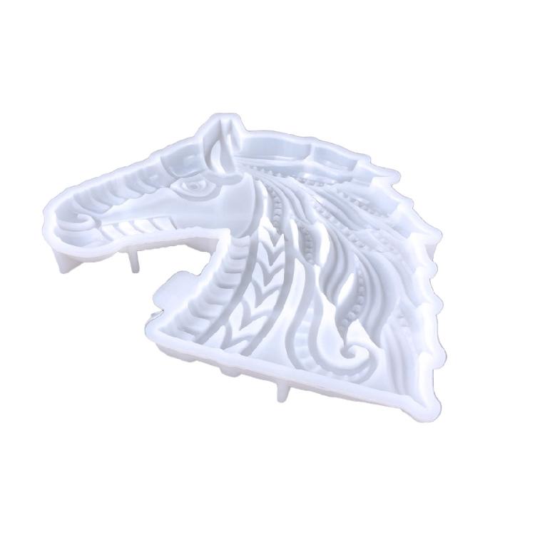 Lovely Horse Wall Decor Silicone Mold 3D Resin Molds Durable and Reusable