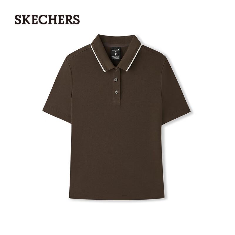 Skechers Women's Knit Short Sleeve Polo Shirt L226W004