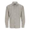 Jack And Jones Mens Leaf Print Slim Long-Sleeved Shirt