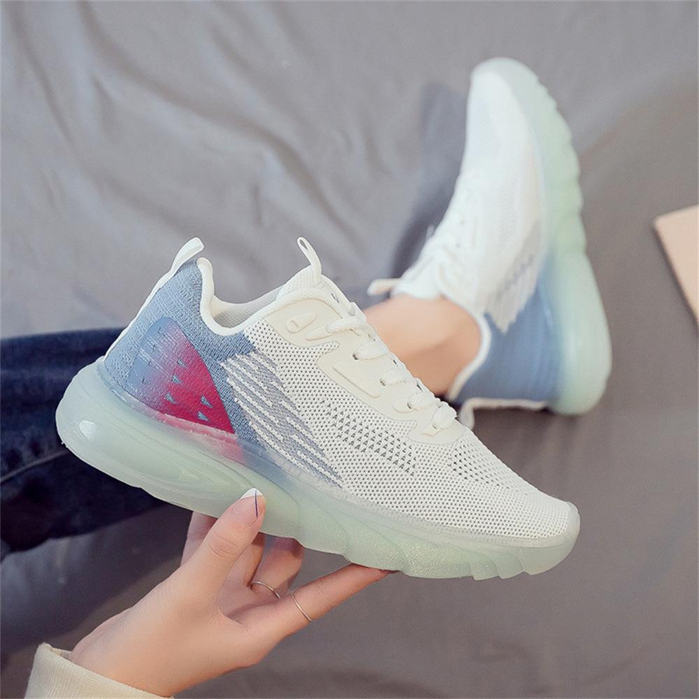 Feizhi Women's Shoes New Jelly Bottom Mesh Breathable Casual Sports Shoes Foreign Trade Korean Fashion Student Trend Women's Shoes