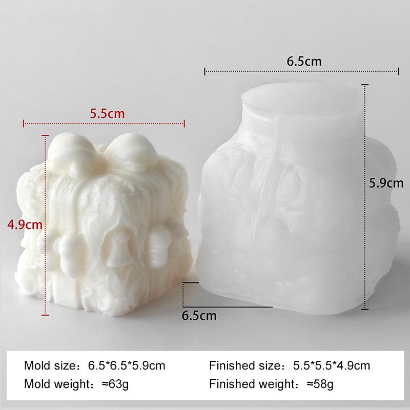 

Рождественская серия Шишка Санта Клаус Подарочная коробка Форма для свечи Ручная работа Аромагипс Силиконовая форма Цилиндр Формы для рождественских свечей