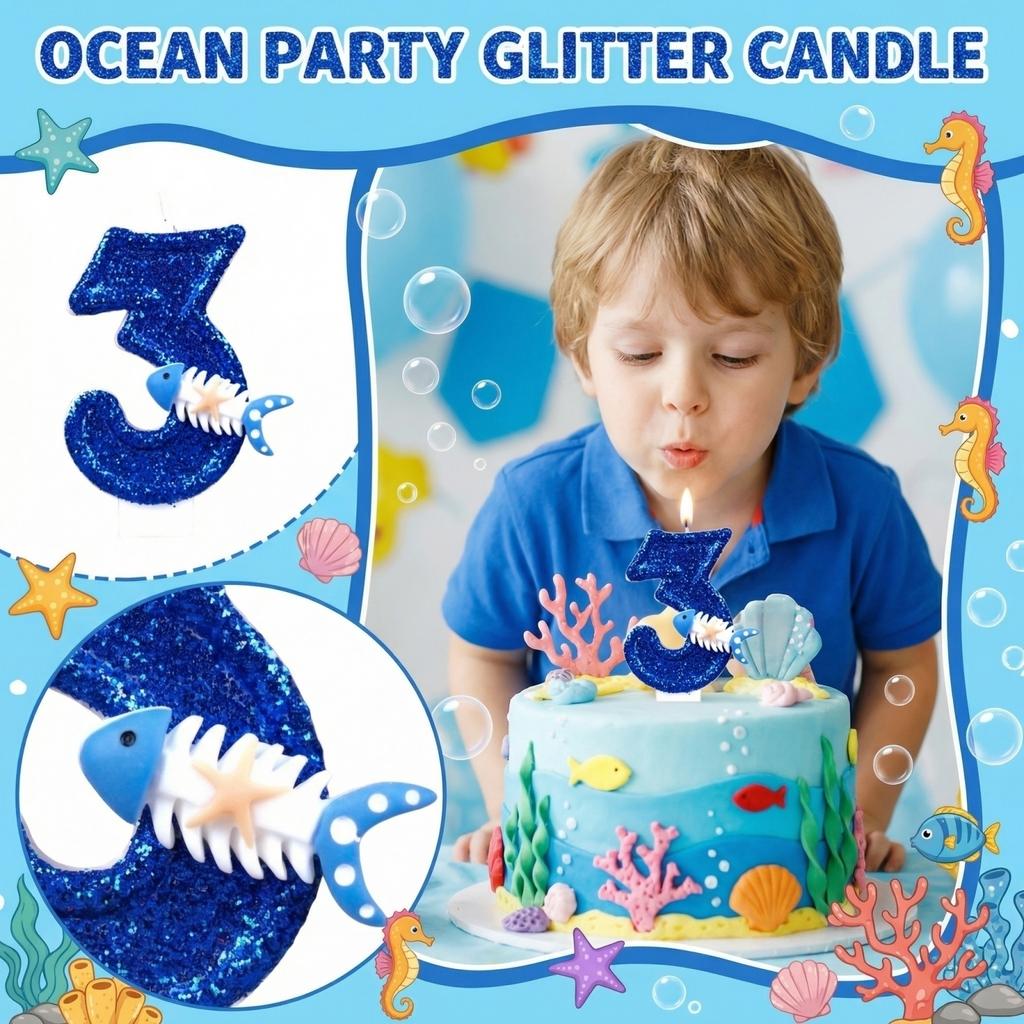 Fashion Cartoon Creative Birthday Candles Party Digital Candles
