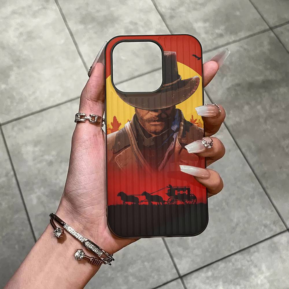 Game Red Dead R-Redemption For IPhone 17 16 15 Plus Pro Max 12 14 Plus 11 13 Wave Corrugated Stripe Funda Phone Cover