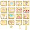 Gold Color Cherry Bow Heart Star Moon Cross Zircon Pearls Italian Charm Links Fit 9mm Stainless Steel Bracelet Women DIY Making