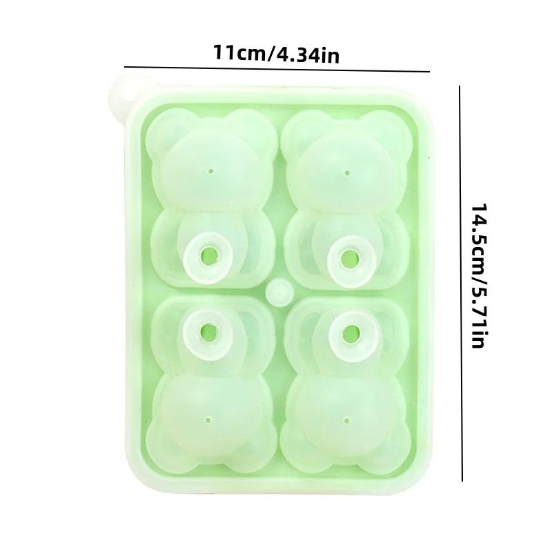 1pcs Multicavity Ice Bloc Silicone Mold Animal Candy Biscuit Jelly Baking Mould Chocolate Making Set Popsicle Ice Cream Box Gift
