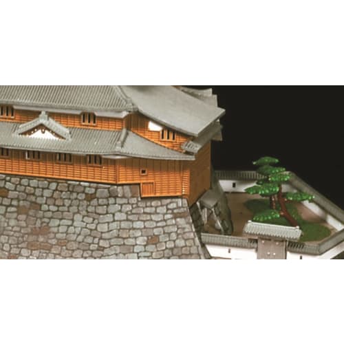 Doyusha 1/360 Japanese Famous Castle Standard Azuchi Castle Plastic Model S-26 Molded Color