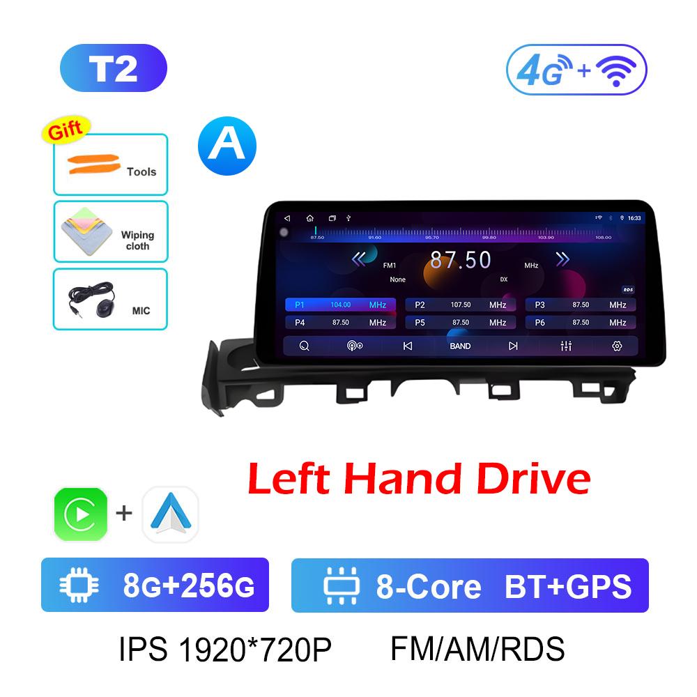 For Mazda ATENZA 2017 2018 - 2019 Wireless Carplay Android Intelligent System Bluetooth 12.3 Inch Touch Screen Accessories WIFI