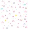 4pcs Pvc Wall Stickers Rainbow Stars Love Self-adhesive Wall Decals For Girls Boys Bedroom Nursery Wall Decor