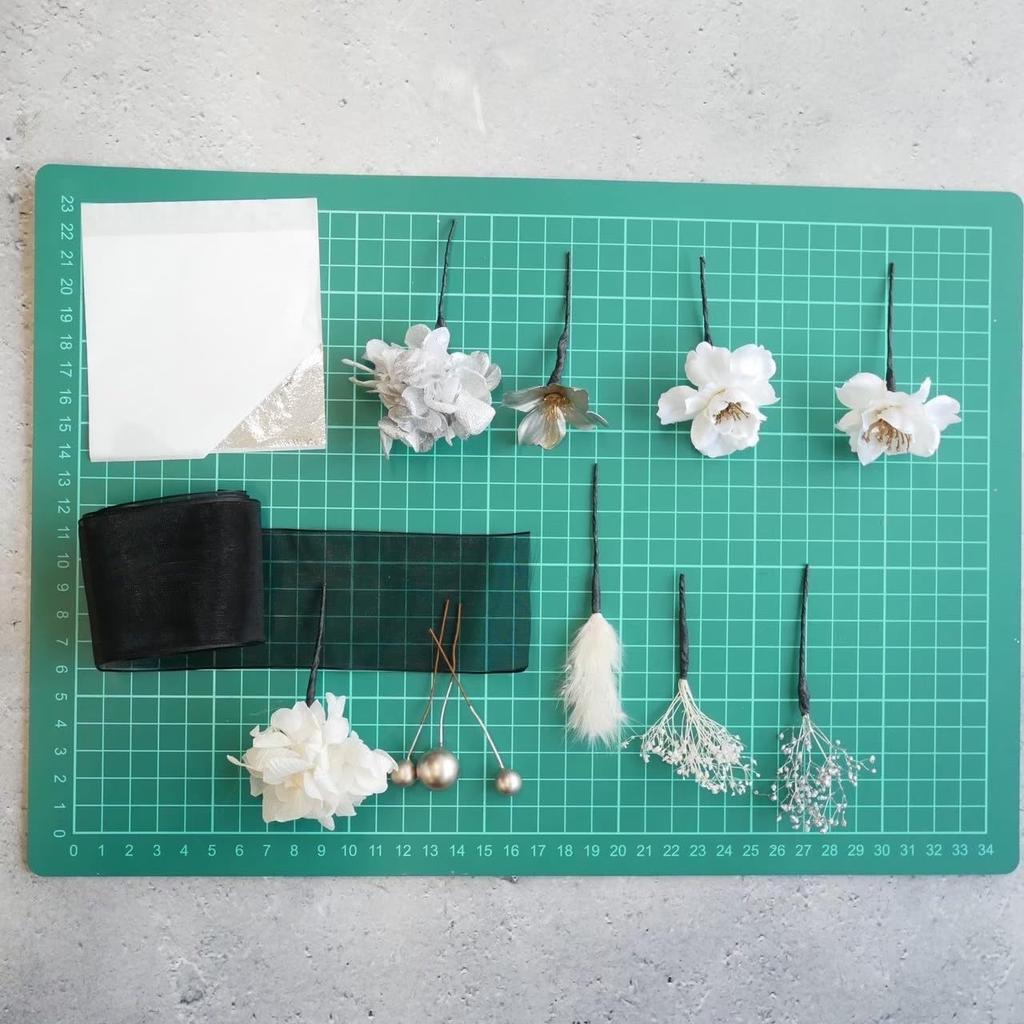 Lomeri Organzová stuha Vlasový doplněk O7 ve 3 (Černá) (Dostupné barvy)