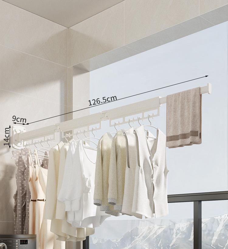 

Складная сушилка для белья без сверления, настенная, бытовая, многофункциональная, для помещений, балконная, выдвижная, невидимая вешалка