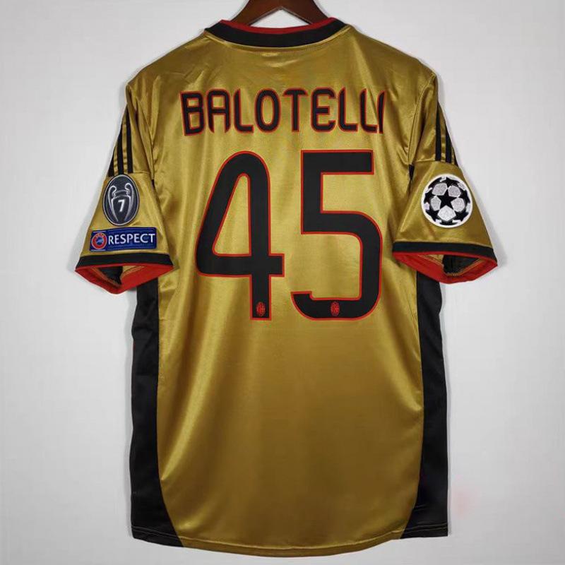 Vintage Trikot Fußballtrikot Trainings trikot Klassischer Sternendruck Verein AC Barcelona C Romesi Trikot