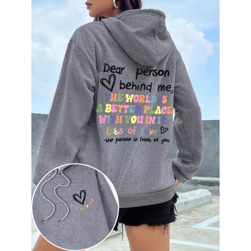 Women Print Hoodie Oversized Soft Fleece Hooded Sweatshirt