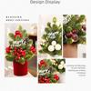 Mini Christmas Tree 21*32cm Artificial Mini Christmas Tree Holiday Indoor Fireplace Christmas Decoration DIY Christmas Kit