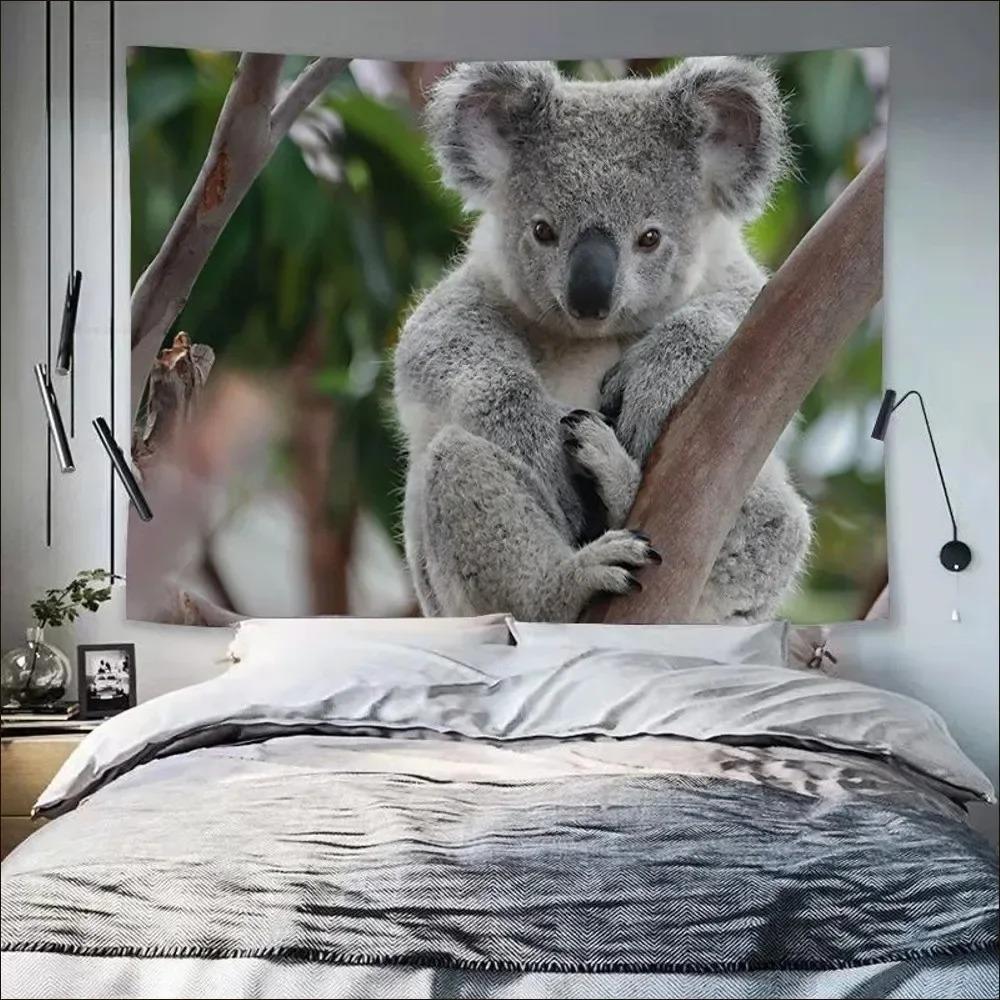 Tier Niedlicher Koala Wanddeko Wandteppich Zuhause Wohnzimmer Wandteppich