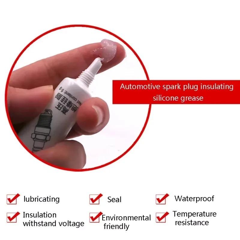 Car Spark Plug High and Low Temperature Corrosion Resistance Car Spark Plug High Voltage Insulated Silicone Grease Ignition Coil