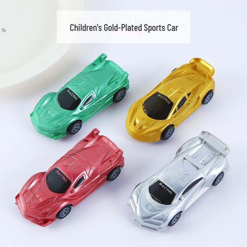 

Gold-Plated Pull-Back Racing Car Toy for Kids - 4 Colors Available
