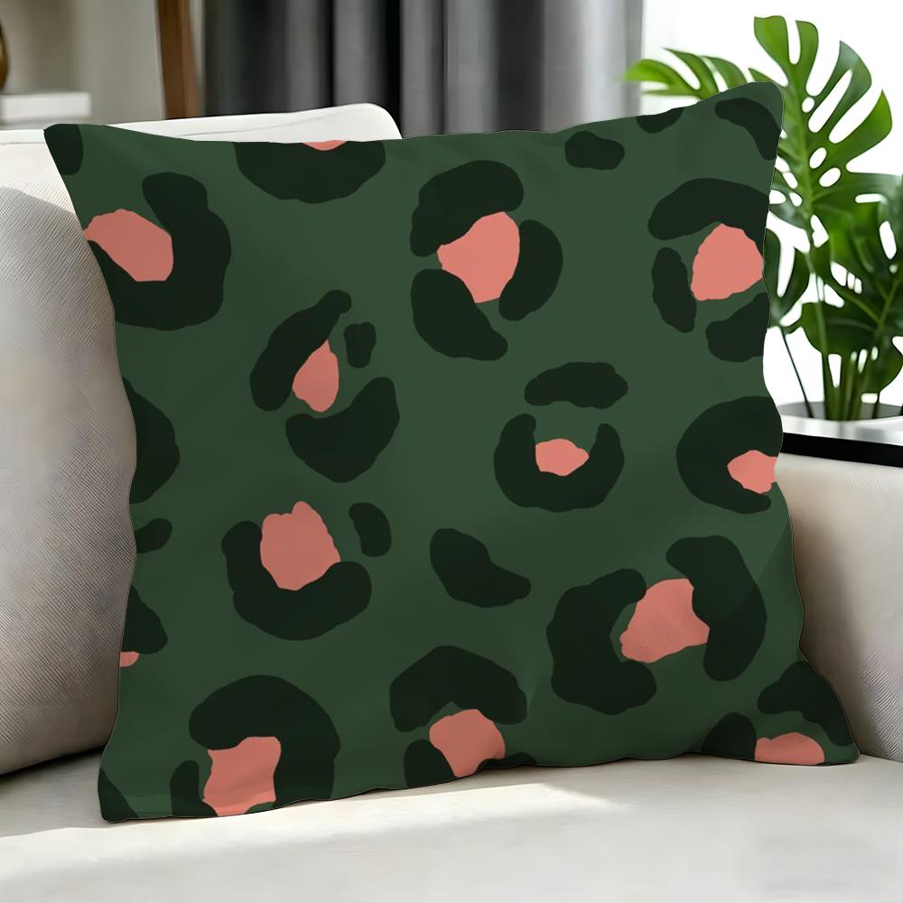 Art MMinimal Leopard Print Cushion Cover Cushion Cover Set Pcs x x x Pillowcase Decorative Sofa Home Decor