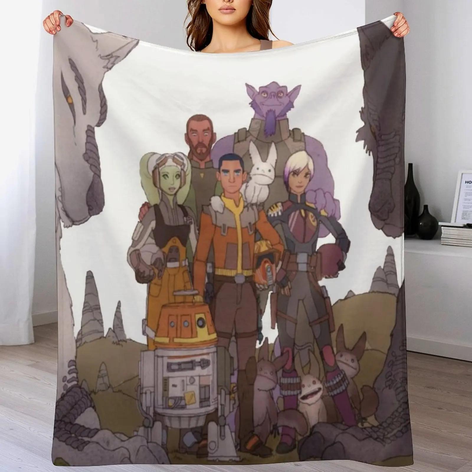 

Spectres Mural Throw Blanket Soft Warm Blanket Gift for Men Women Adults 102x76cm(40x30in)