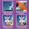 9 ks velikonoční samolepky na okno Happy Easter Bunny Window Clip for Glass Dveře