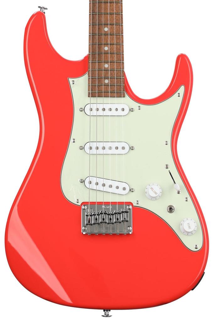 Ibanez The ultimate first electric a model in AZES31-VM beginner's guitar, S-S-S non-trade Vermilion.