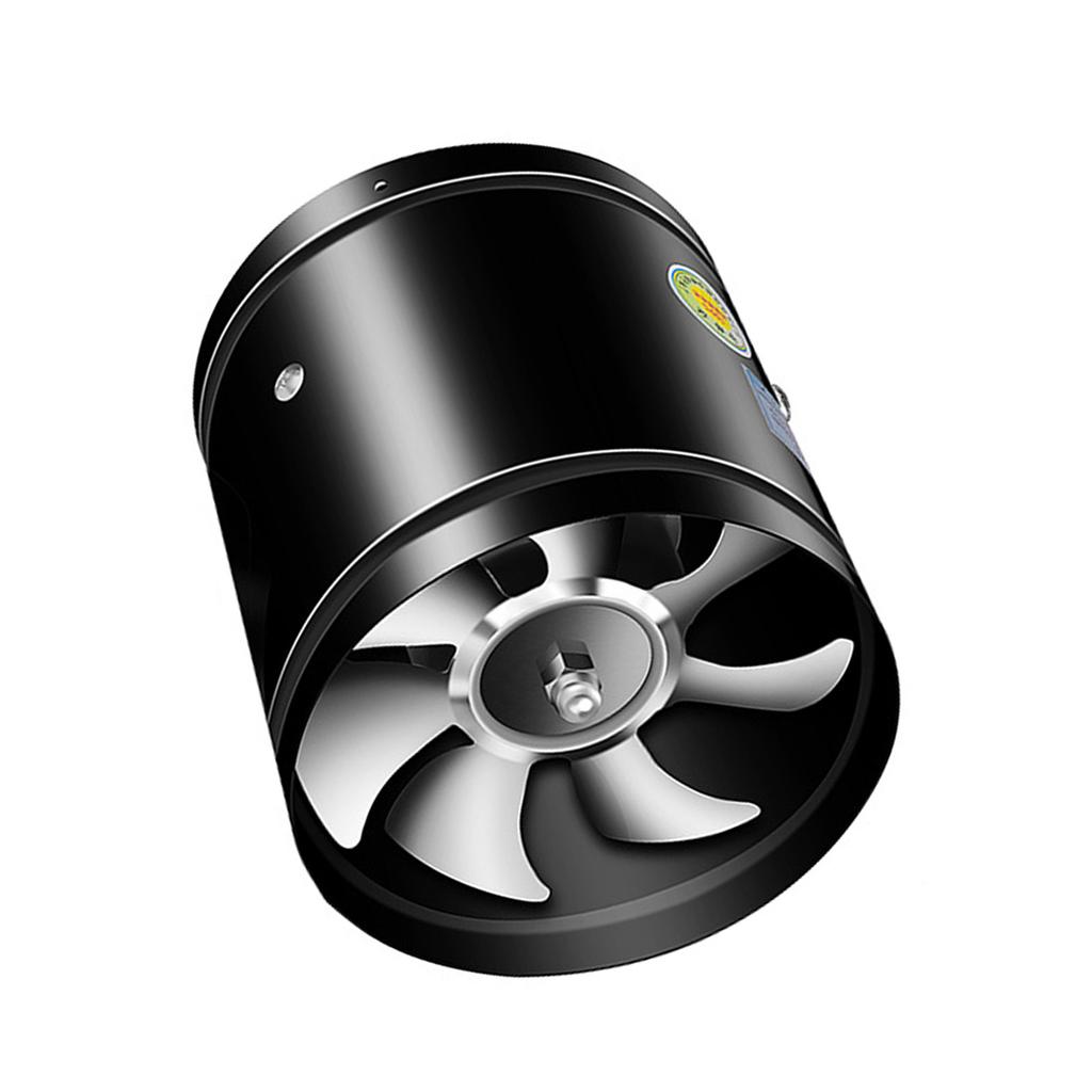 Round Inline Booster Duct Fan Exhaust Ventilation Fan with Low Noise for Kitchens, Bathrooms, Restaurants, Supermarkets