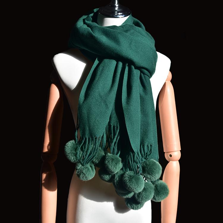 New Fashion Women Winter Shawl Wraps Thick Warm Blanket Scarf Rabbit Fur Solid Ponchos and Capes Adult Polyester