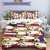 USA FC 3pcs Bedding Set Duvet Cover Closure Includes 1 Duvet Cover & 2 Pillowcases for All Seasons Bedroom Home Dorm Decor