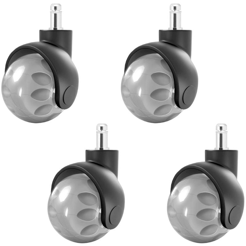 Universals Office Chair Wheel Caster Trolley Rollers Heavy Duty Swivels Caster Hardware for Office/Computer Chairs