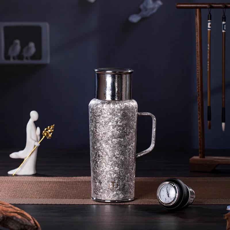 Men Da Shi All-Titanium Insulated Tea Infuser Mug 600ml