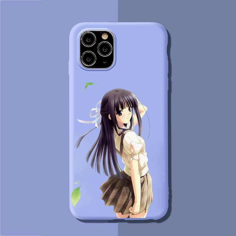 YNDFCNB Yosuga no Sora Phone Case Soft Solid Color for iPhone 11 12 13 mini pro XS MAX 8 7 6 6S Plus X XR