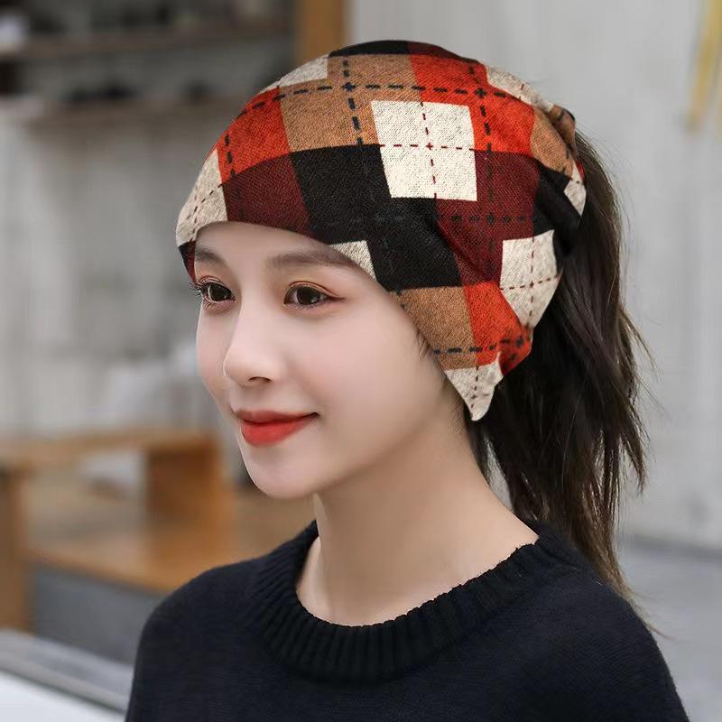 Autumn-Winter Double Layer Neck Warmer & Beanie Face Mask Headscarf