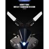 Wing Rearview Side Mirrors LED Turn Signal For Suzuki GSXR 600 750 1000 GSX1000 For HONDA, Yamaha Motorcycle Accessories
