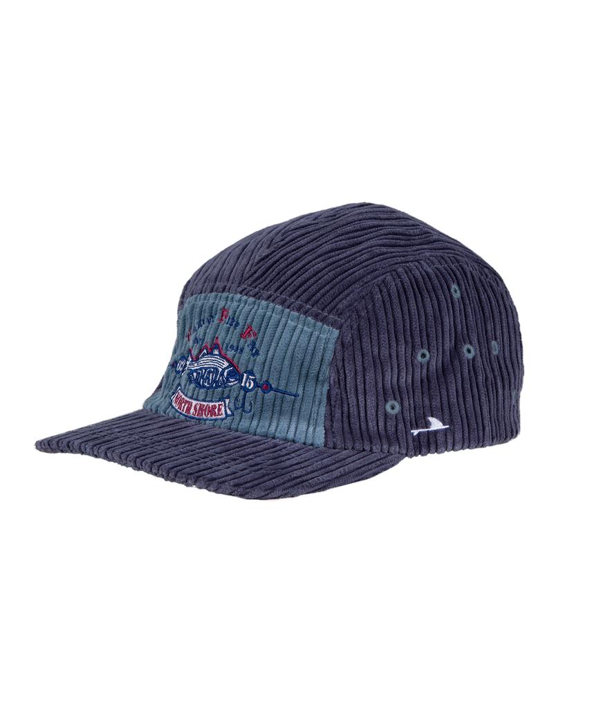 Akau Oversized Fishing Corduroy Camp Cap (Blue Grey)