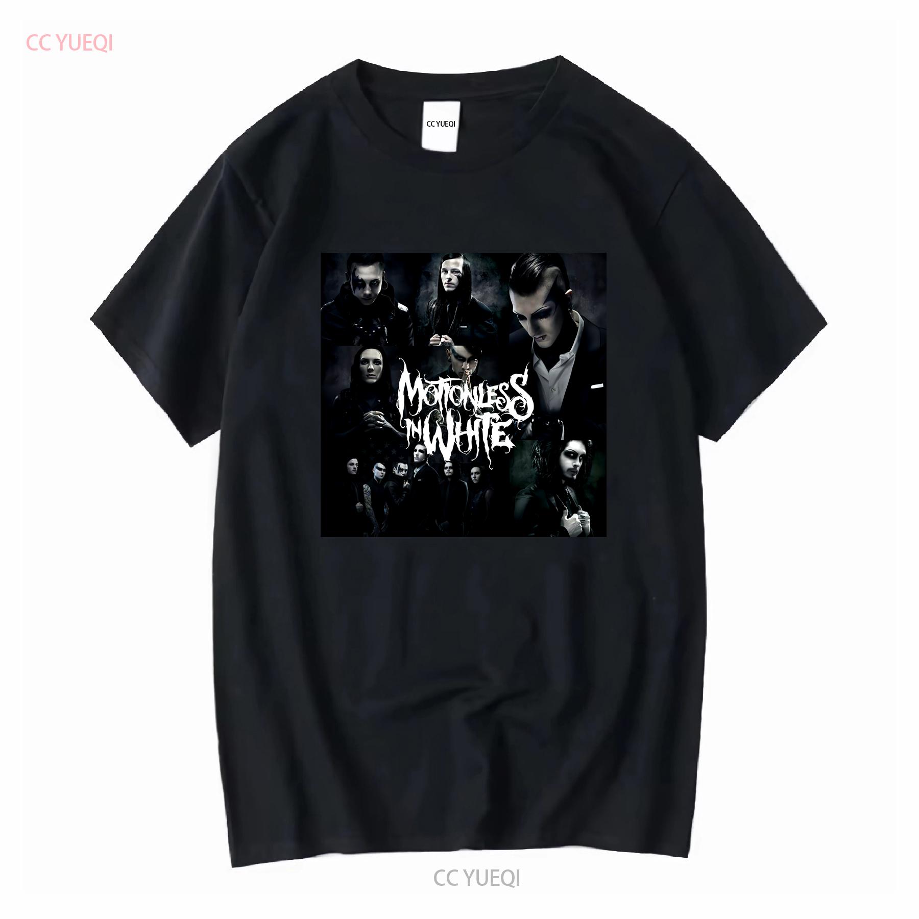

Rare Motionless In White Band T Shirt Cotton Black All Size H62 vintage Washed Top For Everyday Wear graphic fashion 4XL