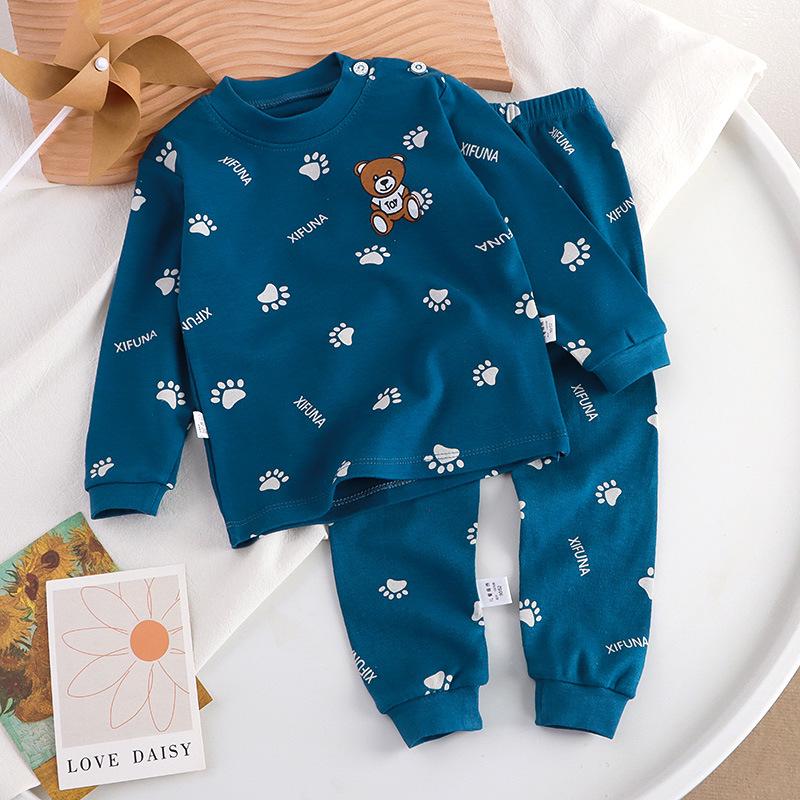 Pure Cotton Baby Boys' Autumn Trousers and Underwear Set