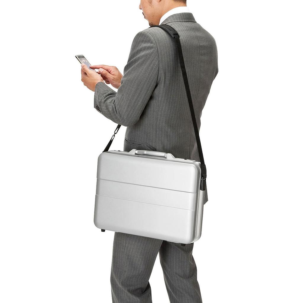 SANWA SUPPLY ABS Hard PC Case with Compatible with Wide Made In Japan BAG-ABS5N2 Lock, Lightweight, 14-inch Screens,