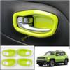 For Jeep Renegade 15-2023 Light Green Inner Door Handle Bowl Frame Trim 4pcs