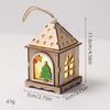 Christmas Luminous Wooden Cabin Ornament - Small House Tree Decoration