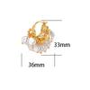 2026 French Vintage Baroque Pearl Hoop Earrings - Niche Design Cluster Pearl Tassel Ear Buckles for Women