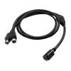4-pin DIN Female to Dual Male Self-locking Audio Extension Cable