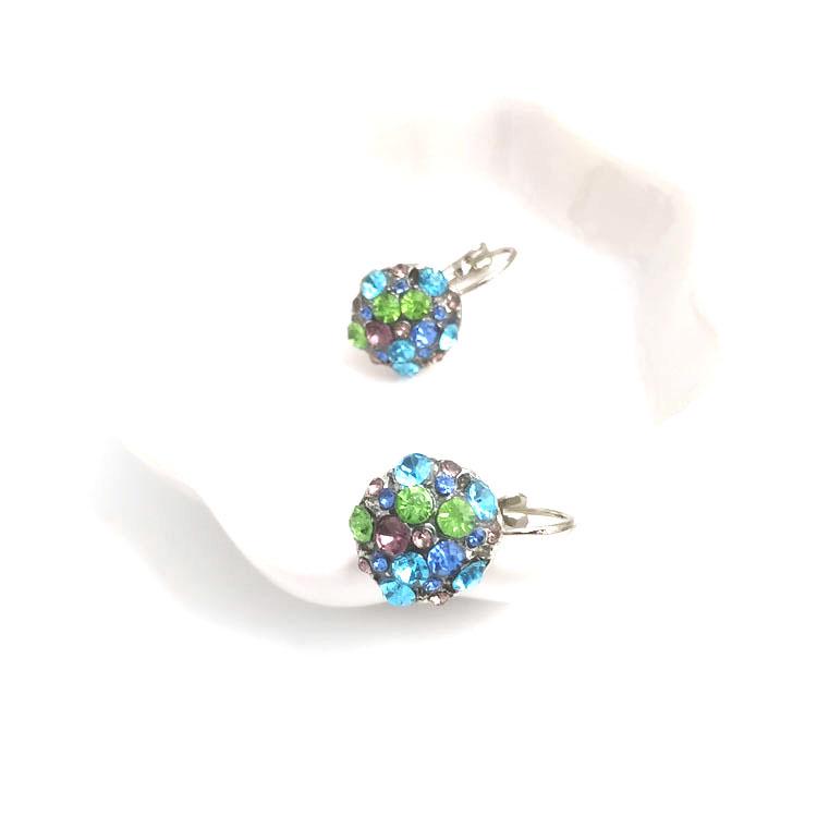 Stylish Zircon Double-Layer Earrings: Gold & Silver Japanese, Korean, European, & American Design for Women