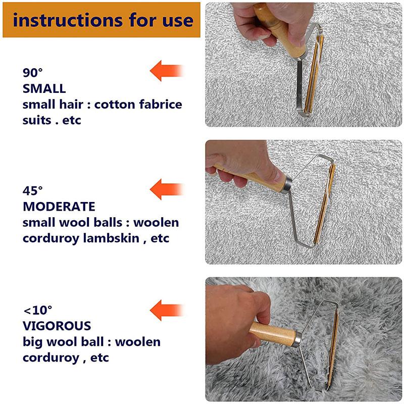 Portable Manual Hair Removal Agent Carpet Wool Coat Clothes Shaver Brush Tool Coat Double Sided Hair Removal Ball Knitting Tool