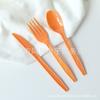 Colorful Gold Prints Colorful Plastic Knives, Forks And Spoons Dining Table Supplies Disposable Knives, Forks And Spoons Party Tableware
