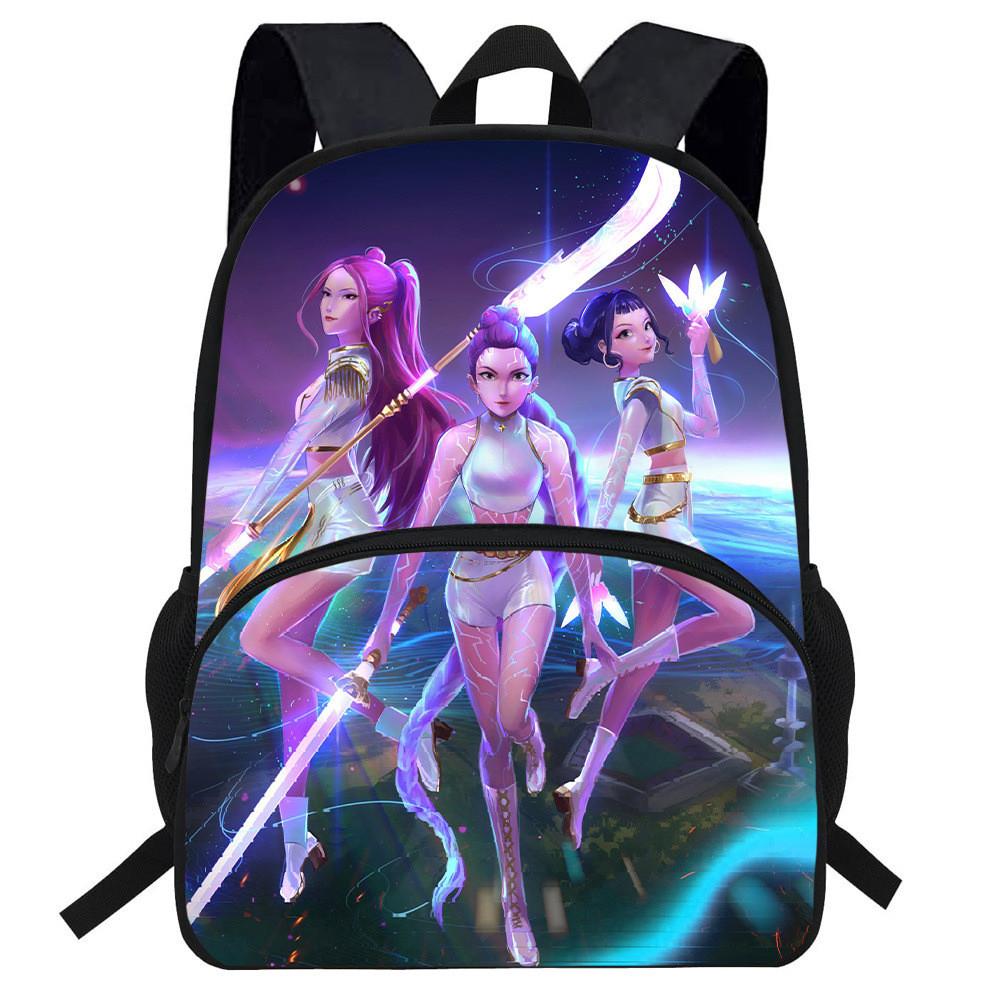Hunters Demon Kpop Cartoon School Backpack Durable Material Anti Shock Students