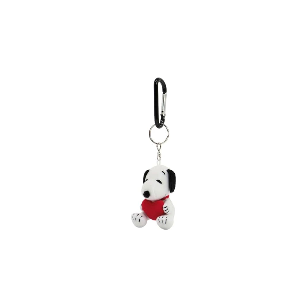 Nakajima Corporation Peanuts Carabiner Mascot Snoopy Heart Sitting 183729-23